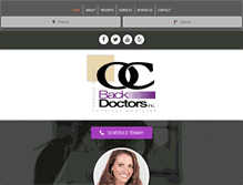 Tablet Screenshot of ocbackandbodydoctors.com